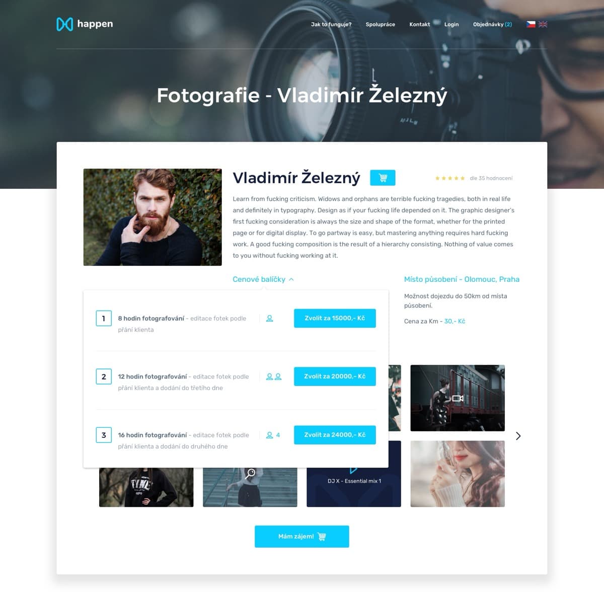 Happen - Marketplace for Event Services